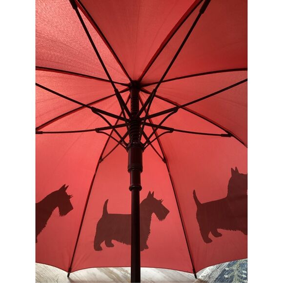 San Francisco Umbrella Co Walking Umbrella Scotty Scottish Terrier - Picture 3 of 5